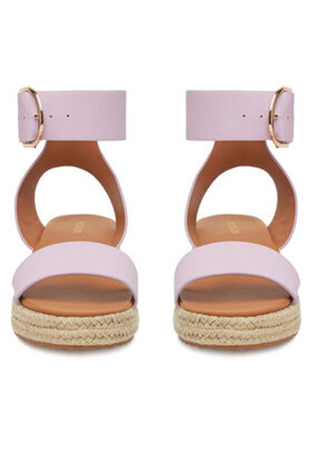 DeeZee Espadryle QS276-1 Fioletowy. Kolor: fioletowy. Materiał: materiał, syntetyk