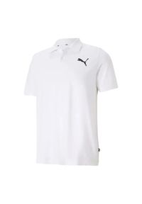 Puma - Koszulka Polo Męska Z Piki ESS. Typ kołnierza: polo. Kolor: biały. Sport: turystyka piesza #1