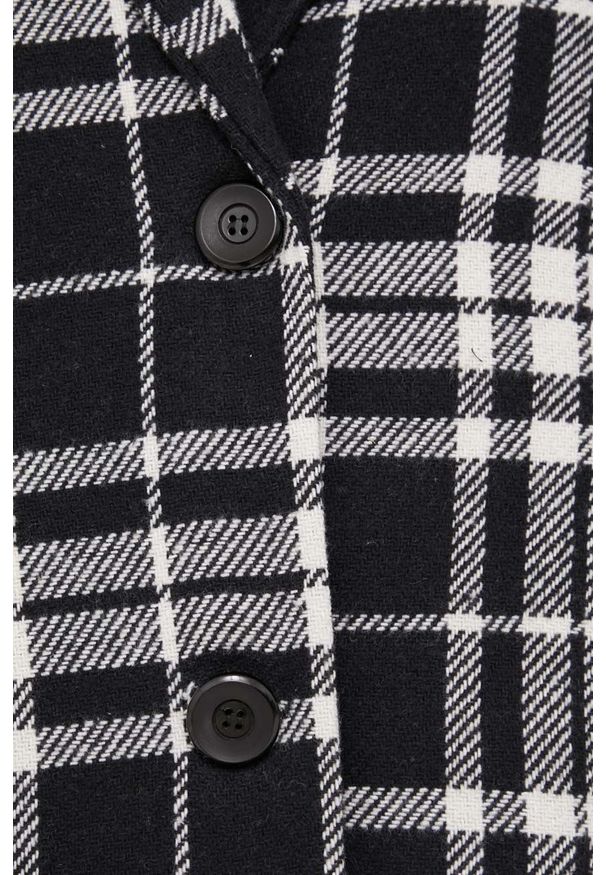 Answear Lab płaszcz damski kolor czarny przejściowy oversize. Kolor: czarny. Materiał: tkanina. Styl: wakacyjny