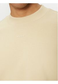 Hugo - HUGO Bluza Dapocrew 50525892 Beżowy Relaxed Fit. Kolor: beżowy. Materiał: bawełna #4