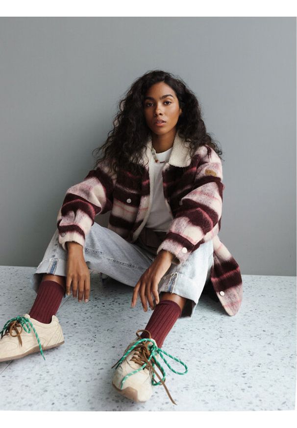 Roxy Kurtka przejściowa Passage Of Time ERJJK03670 Bordowy Relaxed Fit. Kolor: czerwony. Materiał: syntetyk