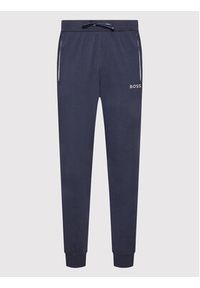 BOSS - Boss Spodnie dresowe Mix&Match 50469538 Granatowy Regular Fit. Kolor: niebieski. Materiał: bawełna, dresówka #4