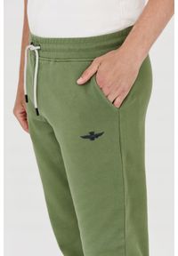 Aeronautica Militare - AERONAUTICA MILITARE Spodnie zielone męskie. Kolor: zielony. Materiał: bawełna. Wzór: haft #3