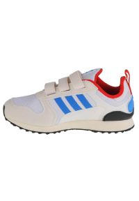 Adidas - Buty adidas Zx 700 Hd K Jr FX5238 białe czarne. Okazja: na co dzień. Zapięcie: rzepy. Kolor: czarny, biały, wielokolorowy. Materiał: syntetyk. Model: Adidas ZX