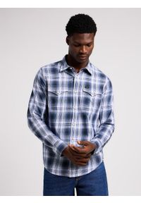 Lee - LEE MĘSKA KOSZULA LEE CLEAN WESTERN SHIRT DRAMA BLUE 112349934