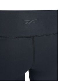 Reebok Legginsy RK25311CCW Czarny Slim Fit. Kolor: czarny. Materiał: syntetyk