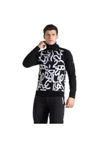 DARE 2B - Bluza Męska Speed Jacquard Half Zip Z Długim Rękawem. Kolor: biały, czarny, wielokolorowy. Długość rękawa: długi rękaw. Długość: długie #1