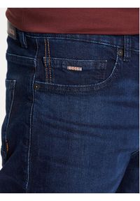 BOSS - Boss Szorty jeansowe Delaware 50488618 Granatowy Slim Fit. Kolor: niebieski. Materiał: jeans, bawełna #3