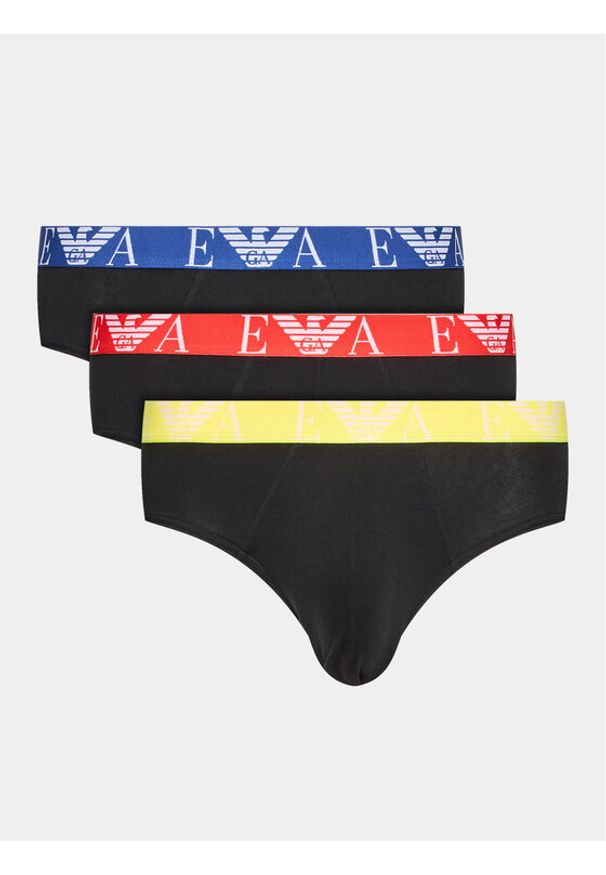 Emporio Armani Underwear Komplet 3 par slipów 111734 3R715 50620 Czarny. Kolor: czarny. Materiał: bawełna