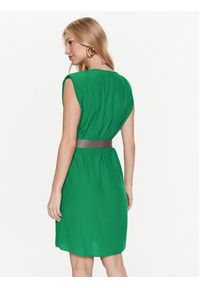 Pinko Sukienka codzienna 101138 A0US Zielony Regular Fit. Okazja: na co dzień. Kolor: zielony. Materiał: syntetyk. Typ sukienki: proste. Styl: casual #3