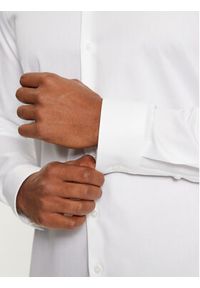 Calvin Klein Koszula K10K113863 Biały Slim Fit. Kolor: biały. Materiał: bawełna