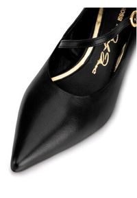 Gino Rossi - GINO ROSSI Czółenka LILIAN-526-2 Czarny. Kolor: czarny. Materiał: skóra. Obcas: na szpilce #5