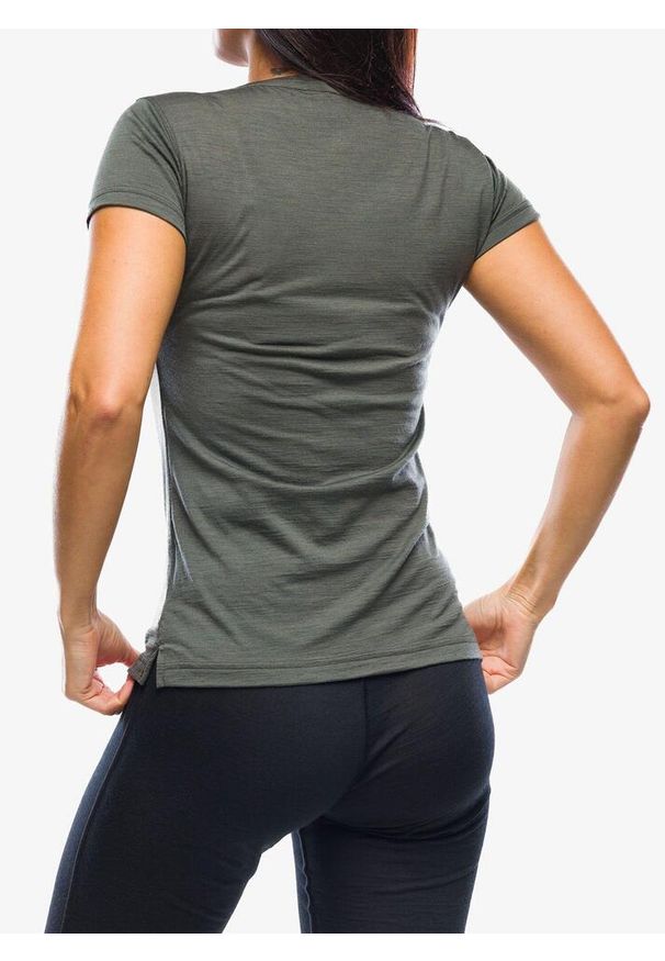 SENSOR - Koszulka merino damska Sensor Merino Air PT Fox Tee SS. Kolor: zielony