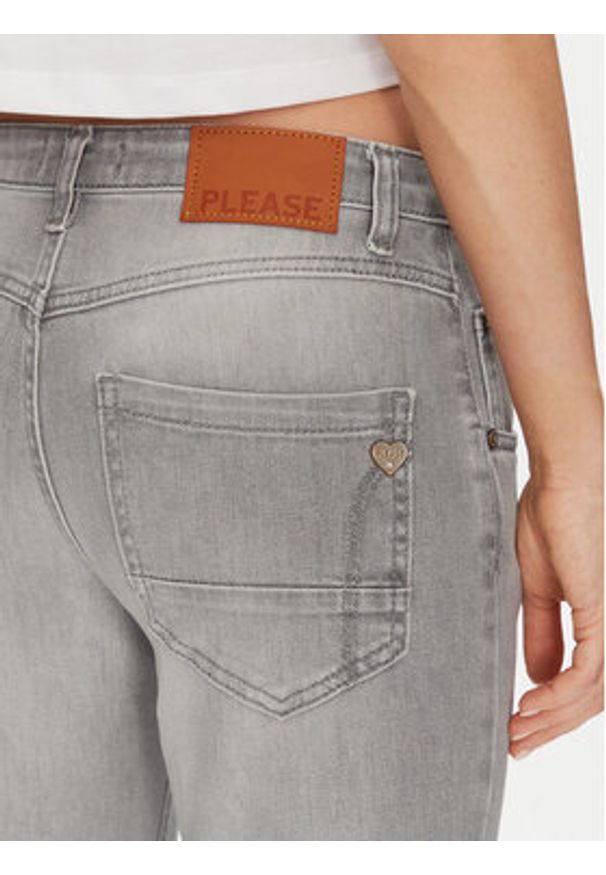 Please Jeansy P1YMCT5W8S Szary Regular Fit. Kolor: szary