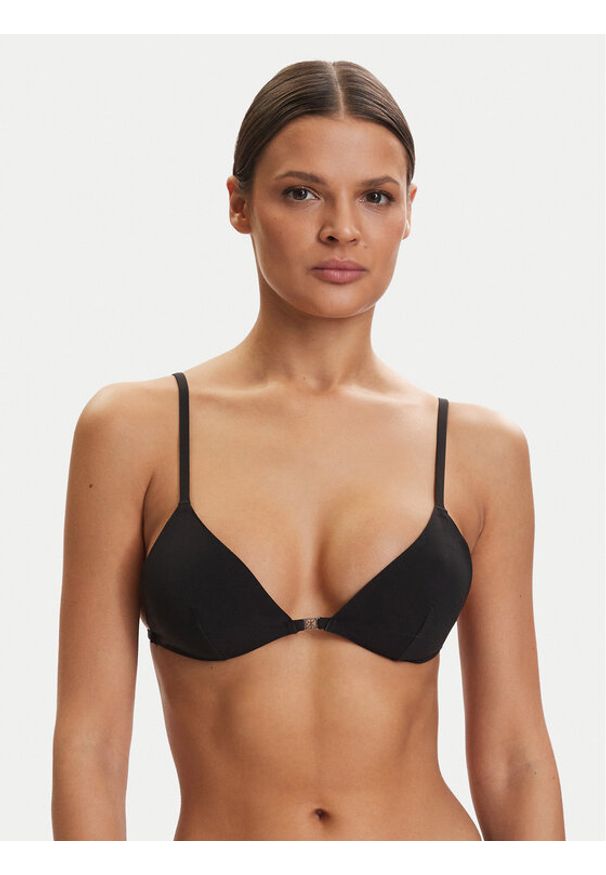 Calvin Klein Swimwear Góra od bikini LV00Q61239 Czarny. Kolor: czarny. Materiał: syntetyk