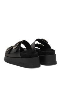 Guess Jeans Klapki CWBEO-HY62273-6 Czarny. Kolor: czarny. Materiał: skóra #7