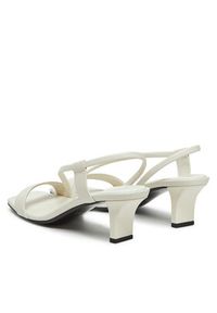 Calvin Klein Sandały Heel Sandal 50 Squared Lth HW0HW02534 Biały. Kolor: biały. Materiał: skóra #4