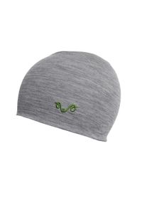 WOOLONA - Czapka trekkingowa z 100% wełny merino. Kolor: szary. Materiał: wełna. Styl: sportowy