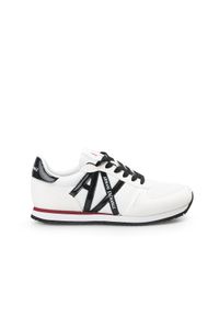 Armani Exchange Sneakersy | XDX031 XV137 | Kobieta | Biały, Czarny. Nosek buta: okrągły. Kolor: biały, wielokolorowy, czarny. Materiał: tkanina, skóra ekologiczna. Wzór: nadruk, aplikacja #3