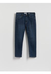 Reserved - Jeansy straight fit - granatowy. Kolor: niebieski