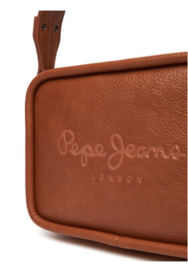 Pepe Jeans Torebka Bassy Code PL0300004 Brązowy. Kolor: brązowy. Materiał: skórzane
