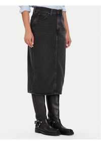 Levi's® Spódnica jeansowa 001VH-0004 Czarny Regular Fit. Kolor: czarny. Materiał: bawełna