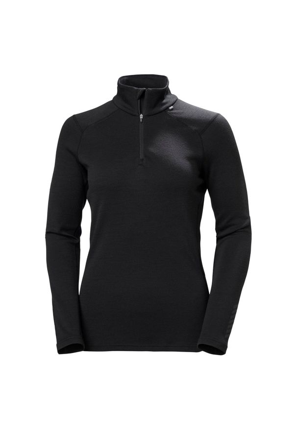 Bluza damska 1/2 zip Helly Hansen Lifa Merino Midweight. Kolor: czarny