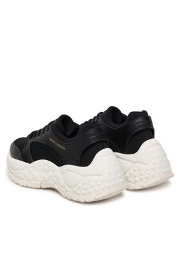 Armani Exchange Sneakersy XW002227 AF21430 UC001 Czarny. Kolor: czarny. Materiał: skóra
