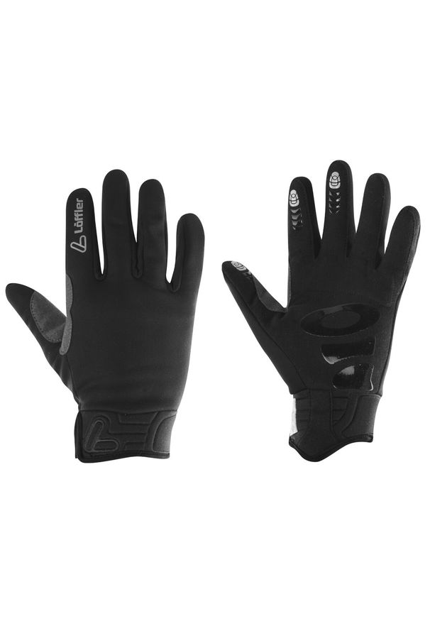 LOEFFLER - Loeffler gloves Gloves WS Warm - softshell-Gore-Tex-Black. Kolor: czarny. Materiał: softshell. Technologia: Gore-Tex. Sport: turystyka piesza