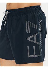 EA7 Emporio Armani Szorty kąpielowe 7M000550 AF14497 MB010 Granatowy Regular Fit. Kolor: niebieski. Materiał: syntetyk