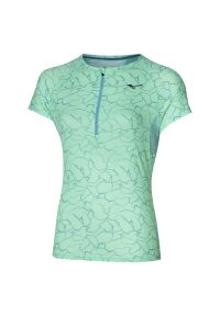 Koszulka damska Mizuno Graphic. Kolor: zielony. Sport: bieganie, fitness #1