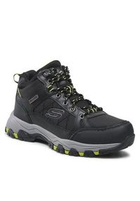 skechers - Skechers Trapery Melano 204477/BLK Czarny. Kolor: czarny. Materiał: skóra #5