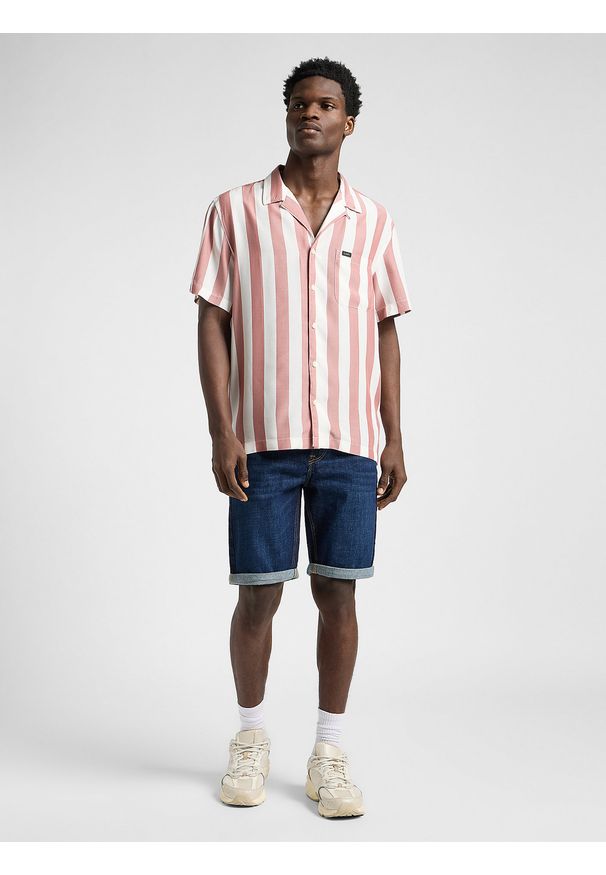 Lee - LEE MĘSKA KOSZULA LEE RESORT SHIRT SEPIA 112364142. Kolor: brązowy