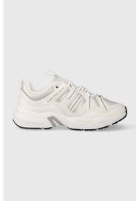 Calvin Klein Jeans sneakersy RETRO TENNIS LACEUP kolor biały YW0YW01044. Nosek buta: okrągły. Zapięcie: sznurówki. Kolor: biały. Materiał: guma