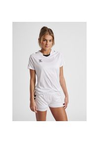 Damski poliestrowy dżersej Hummel Hmlcore XK. Kolor: biały. Materiał: jersey, poliester. Wzór: jodełka. Sport: piłka ręczna #1
