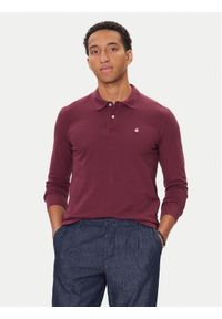 United Colors of Benetton - United Colors Of Benetton Polo 3089J3204 Fioletowy Regular Fit. Typ kołnierza: polo. Kolor: fioletowy. Materiał: bawełna