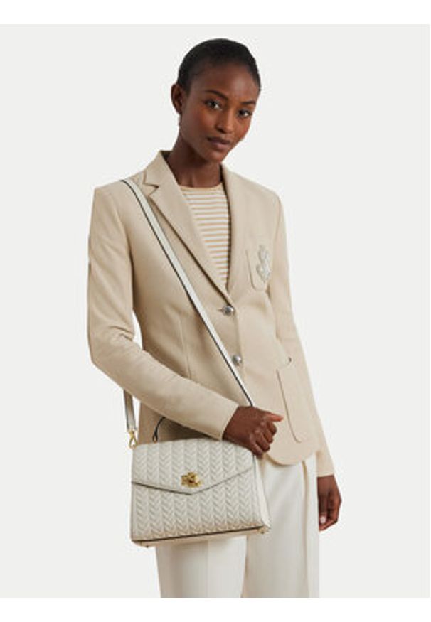 Lauren Ralph Lauren - LAUREN RALPH LAUREN Torebka Farrah 431966766001 Écru. Materiał: skórzane