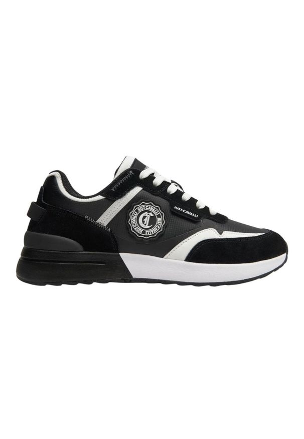 Just Cavalli - JUST CAVALLI Czarne buty Fondo Action Basic. Kolor: czarny