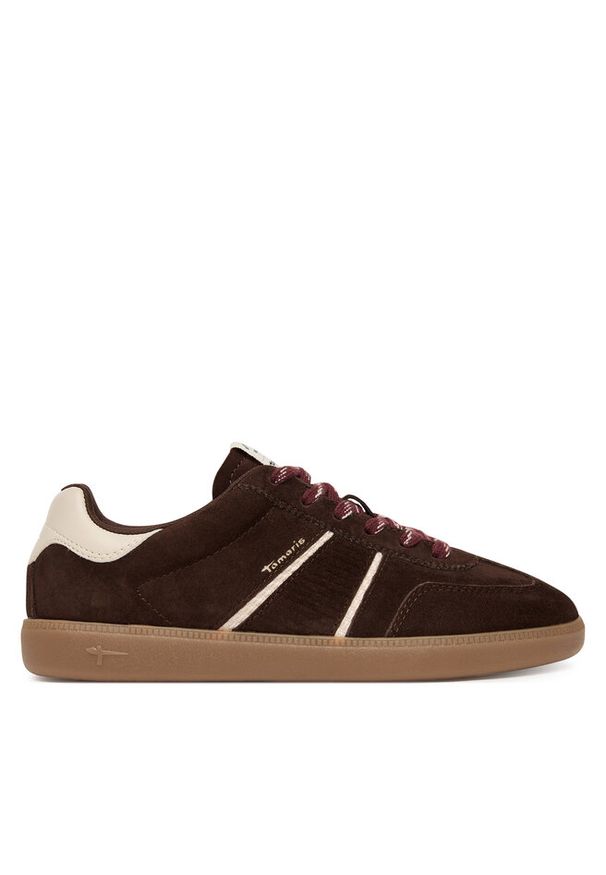 Sneakersy Tamaris. Kolor: brązowy
