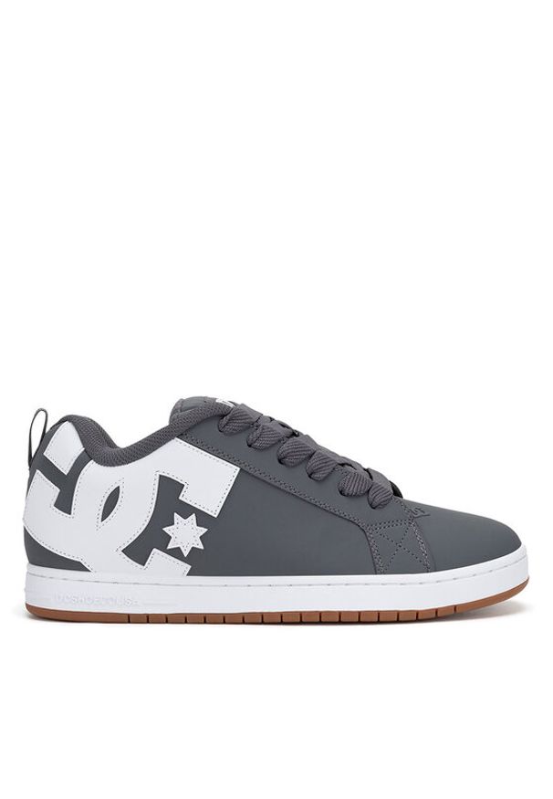 DC Shoes Sneakersy COURT GRAFFIK DC01661065 Szary. Kolor: szary. Materiał: nubuk, skóra