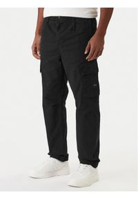 BOSS Spodnie materiałowe Sisla-9-Cargo 50552096 Czarny Slim Fit. Kolor: czarny. Materiał: bawełna #1