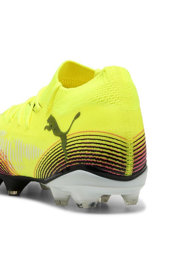 Puma - Buty piłkarskie FUTURE 8 MATCH FG/AG PUMA Yellow Alert Black Sun Struck Pink. Kolor: czarny, różowy, wielokolorowy, żółty. Sport: piłka nożna