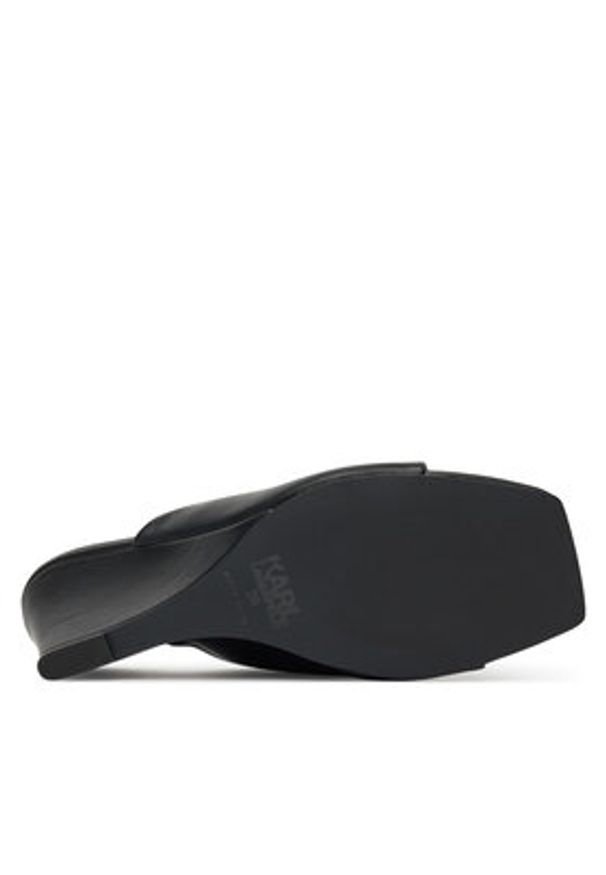 Karl Lagerfeld - KARL LAGERFELD Klapki Rialto KL34400 Czarny. Kolor: czarny. Materiał: skóra