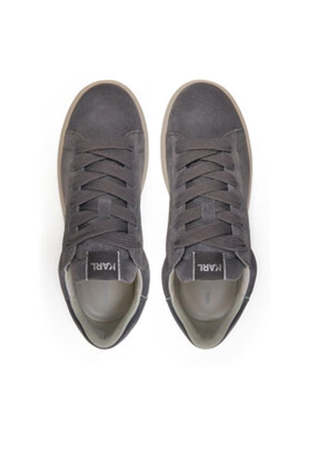 Karl Lagerfeld - KARL LAGERFELD Sneakersy Kapri KL52517 Szary. Kolor: szary. Materiał: skóra, nubuk