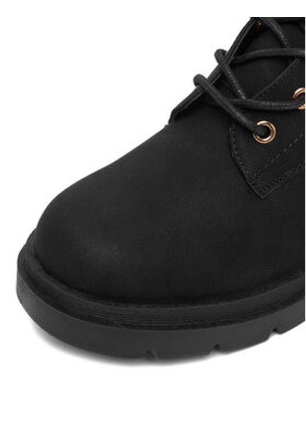 DeeZee Trzewiki HX21071-37A Czarny. Kolor: czarny. Materiał: materiał