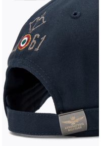 Aeronautica Militare - AERONAUTICA MILITARE Granatowa męska czapka z daszkiem. Kolor: niebieski. Materiał: materiał. Wzór: haft. Styl: casual, klasyczny, sportowy #4