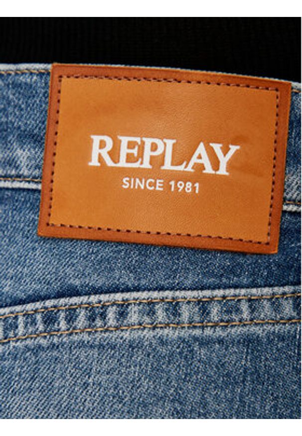 Replay - REPLAY Jeansy WB471 .000.773 745 Niebieski Boyfriend Fit. Kolor: niebieski