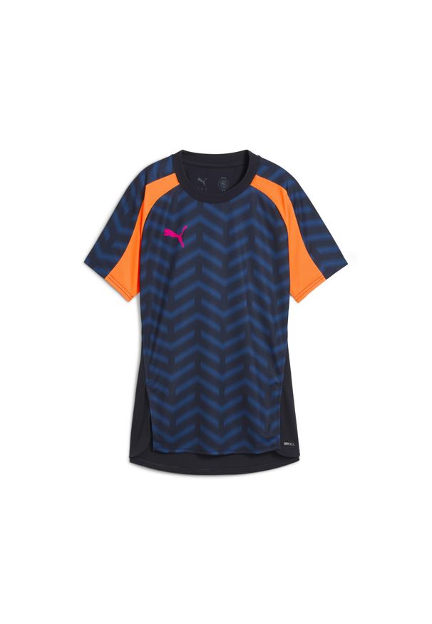 Puma - Damska koszulka piłkarska individualBLAZE PUMA. Kolor: niebieski, wielokolorowy, różowy, żółty, pomarańczowy. Sport: piłka nożna
