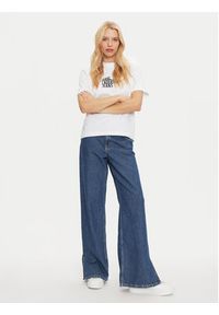 Karl Lagerfeld Jeans T-Shirt 246J1712 Biały Regular Fit. Kolor: biały. Materiał: bawełna