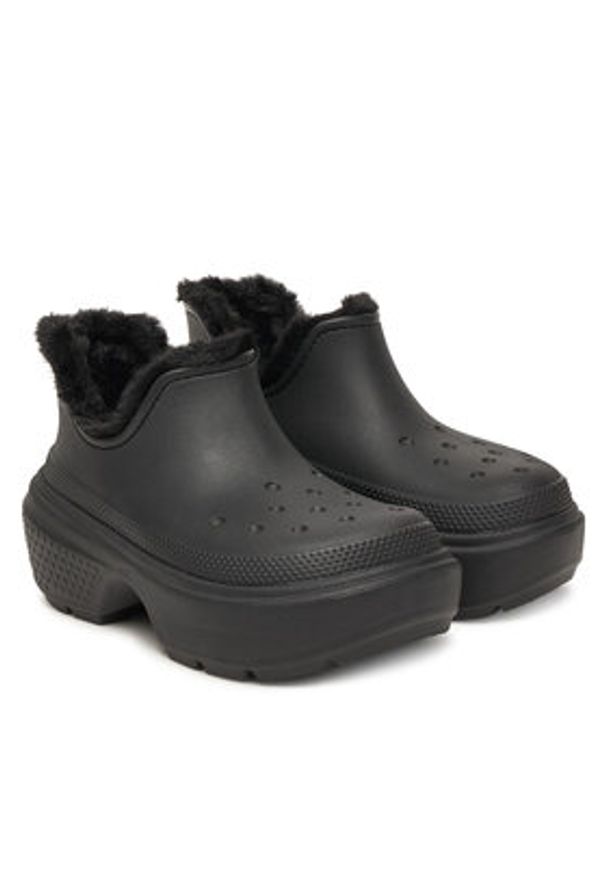 Crocs Śniegowce Stomp Lined Shorty Boot 210673 Czarny. Kolor: czarny